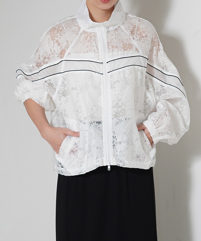 【美品・完売品】袖ボリュームサテンブルゾン　メゾンドドルチェ レースシアーダブルZIPブルゾン | OUTER,ブルゾン | ROOM903 online