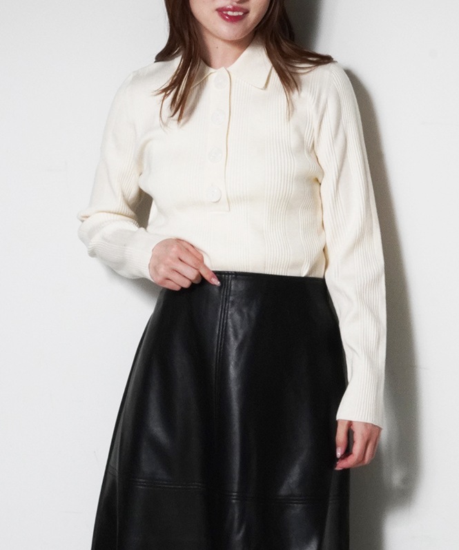  ニットポロシャツ スカート セットアップ ニットポロシャツ | ALL ITEM | ROOM903 online