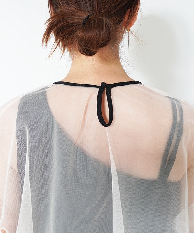 Volume tulle set dress■