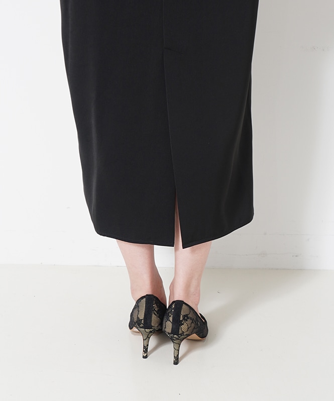 Volume tulle set dress■