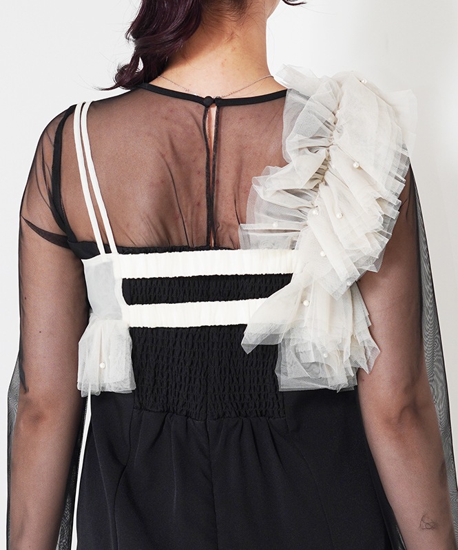 pearl bustier dress