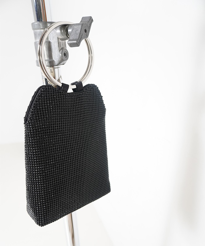 ROOM903 2WAYリングハンドルラインストーンバッグ | DRESS,BAG