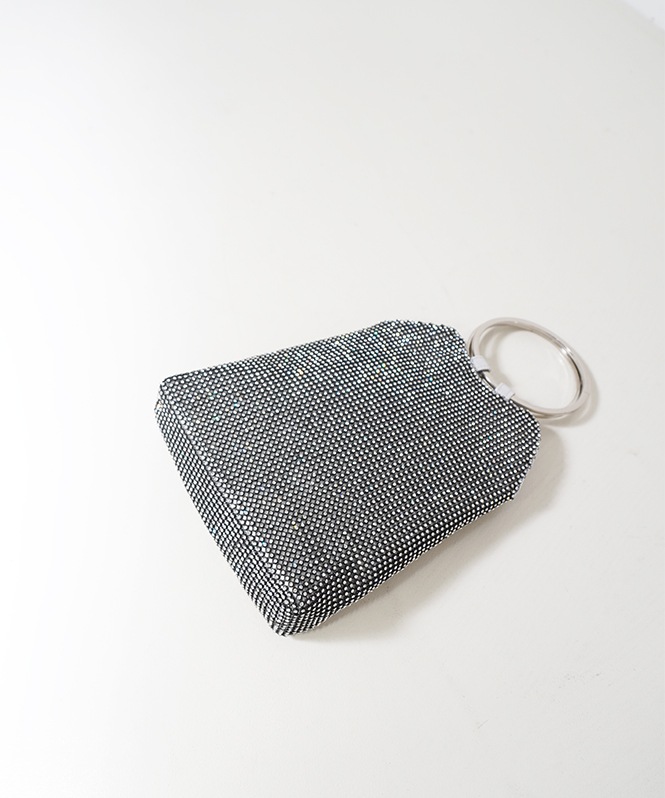 2WAYリングハンドルラインストーンバッグ