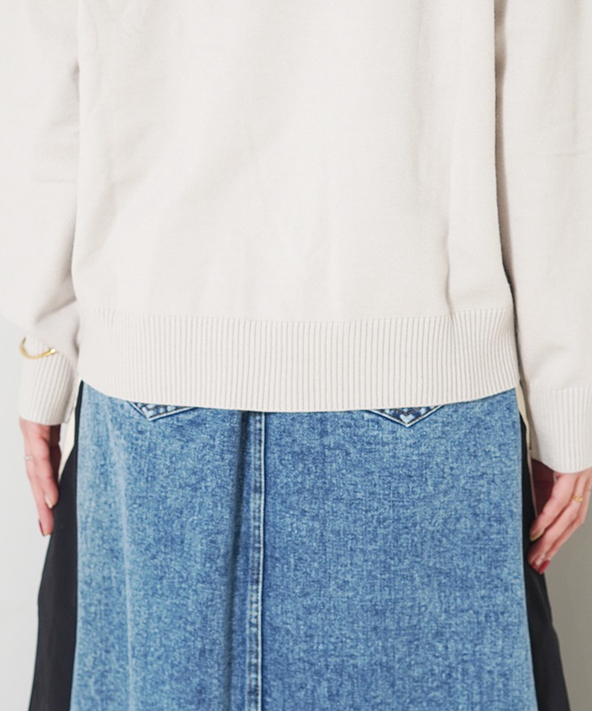 ネコジャガードニット