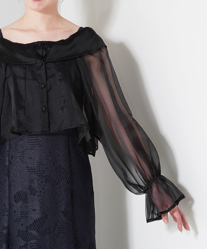 シースルーボレロワンピース