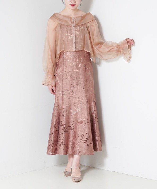 シースルーボレロワンピース