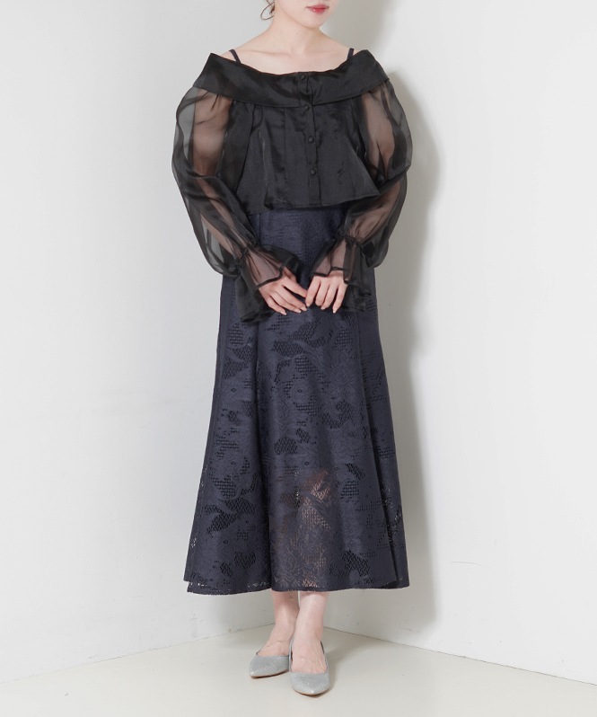 シースルーボレロワンピース