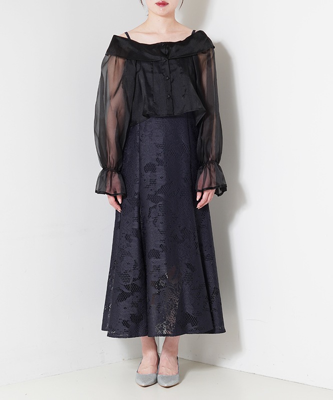 シースルーボレロワンピース