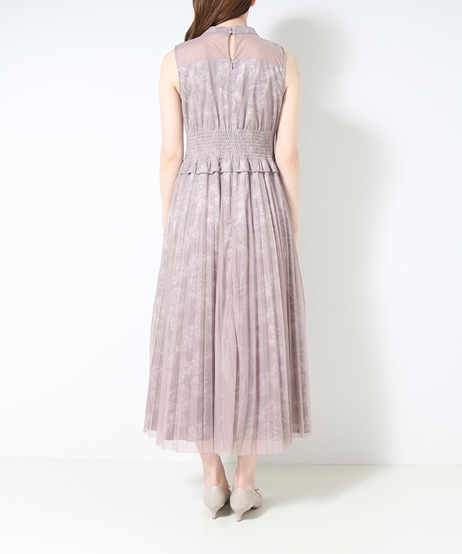 &her プリーツドレス XSサイズあり】スエードチェックベア×プリーツミニキャバドレス