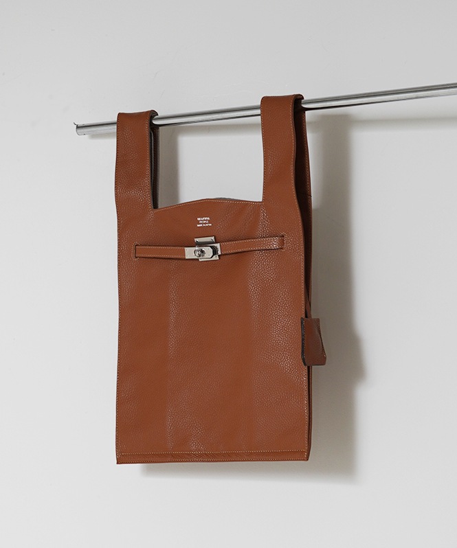 laege market bag in shrink leather