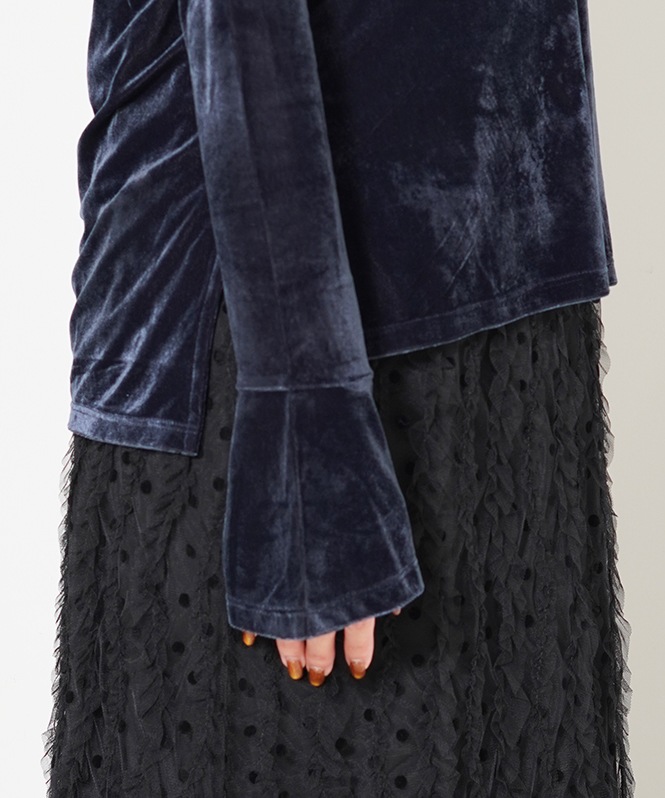 裾ベルスリーブベロアトップス | ALL ITEM | ROOM903 online