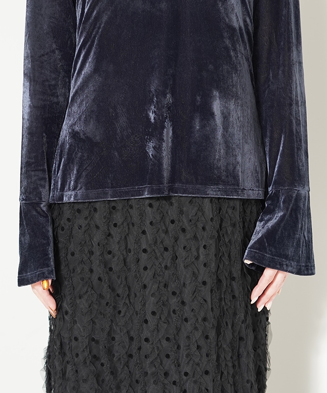 裾ベルスリーブベロアトップス | ALL ITEM | ROOM903 online