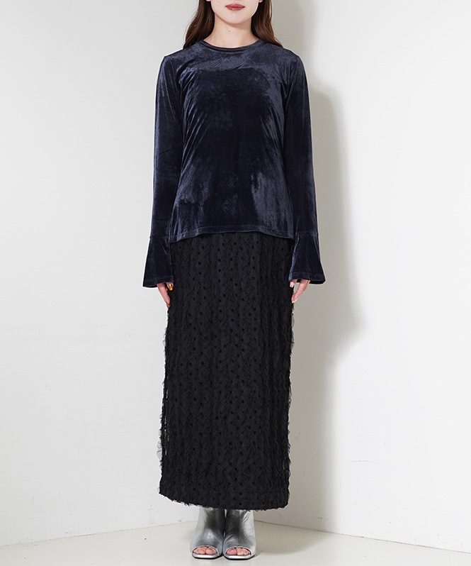 裾ベルスリーブベロアトップス | ALL ITEM | ROOM903 online