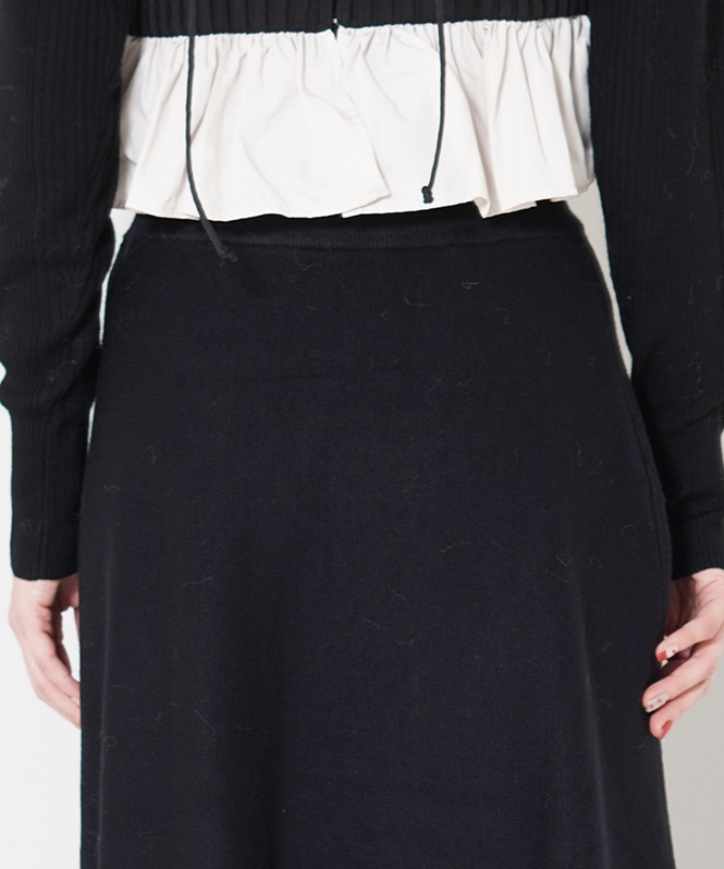 ミラノリブフレアスカート
