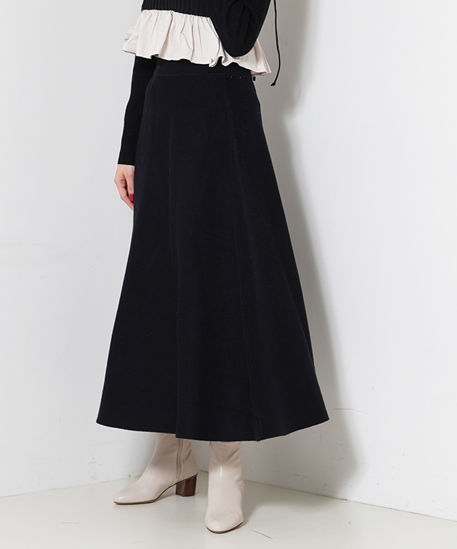 ミラノリブフレアスカート