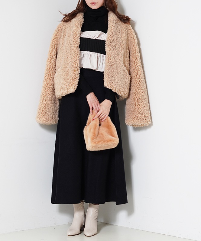 ミラノリブフレアスカート