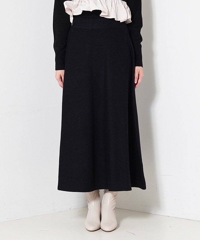 ミラノリブフレアスカート