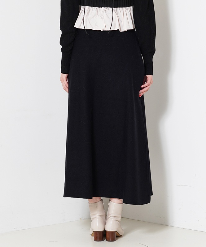 ミラノリブフレアスカート