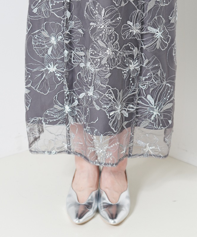 tulle drape spangle dress | DRESS,DRESS | ROOM903 online