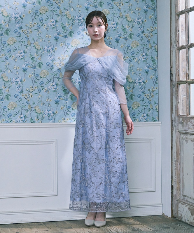 tulle drape spangle dress | DRESS,DRESS | ROOM903 online