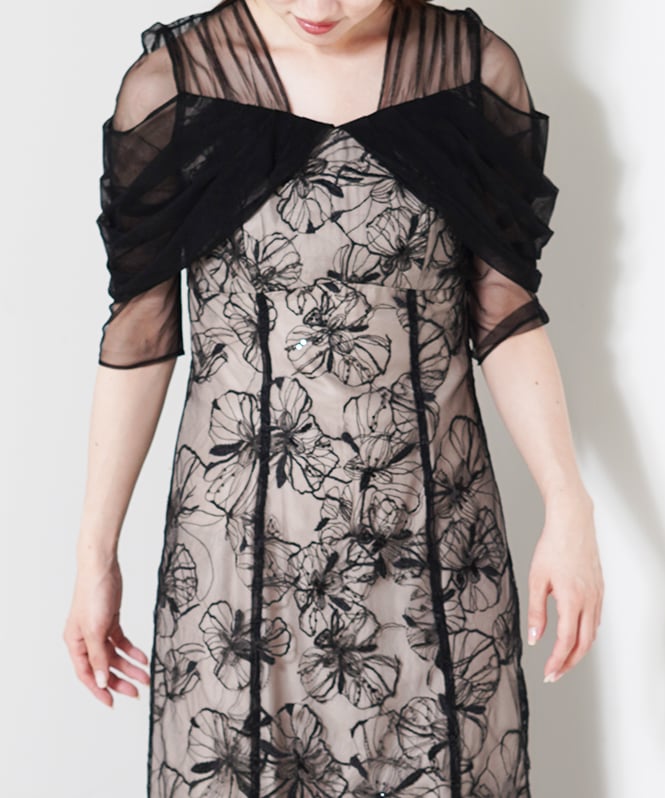 スーツ・フォーマル・ドレス ANDRESD tulle drape spangle dress ANDRESD tulle drape spangle dress | DRESS,DRESS | ROOM903 online