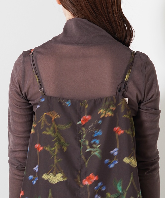 オリジナルフラワープリントワンピース