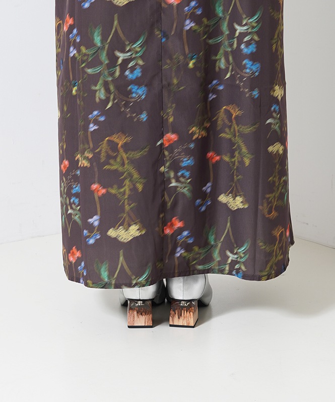 オリジナルフラワープリントワンピース