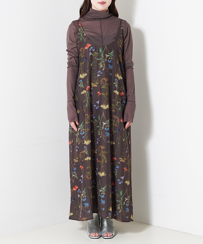 オリジナルフラワープリントワンピース