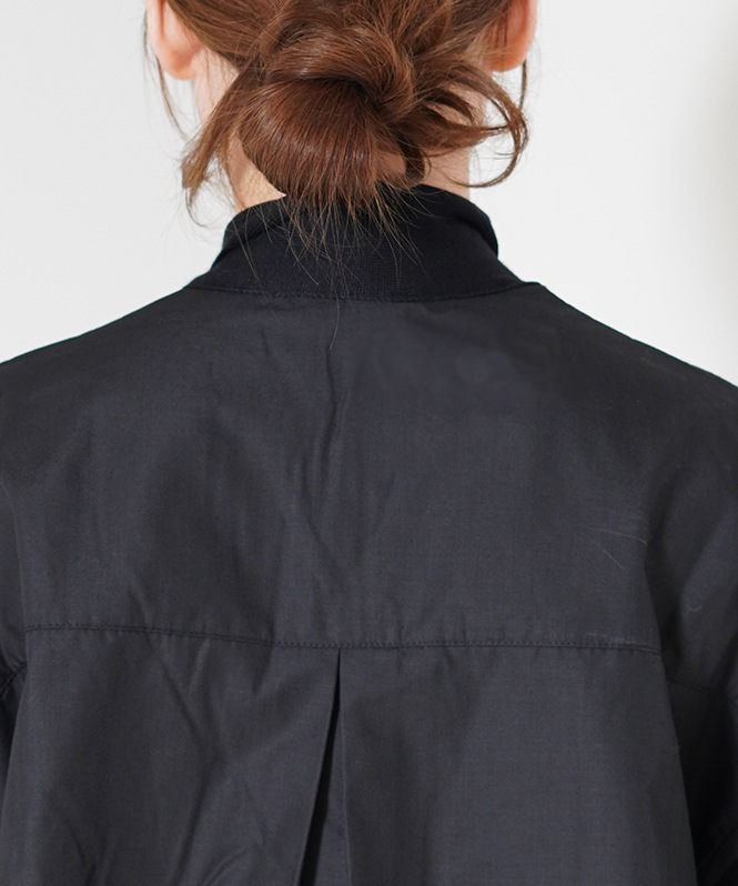 Knit×Fabirc Ribbon Tieブラウス