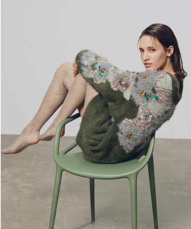 正規品 COEL 花柄ビジューシャギーカーディガン 2025AW 花柄ビジューシャギーカーディガン | ALL ITEM | ROOM903 online