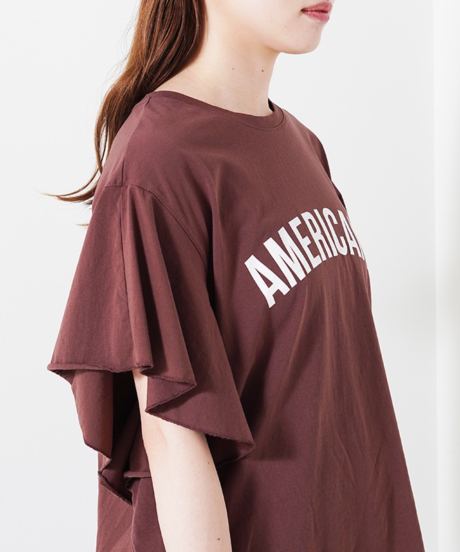 AMERICANA×MICA&DEAL frill tee
