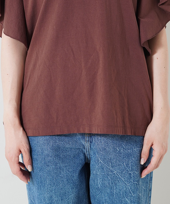 AMERICANA×MICA&DEAL frill tee