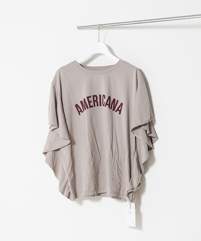 AMERICANA×MICA&DEAL frill tee