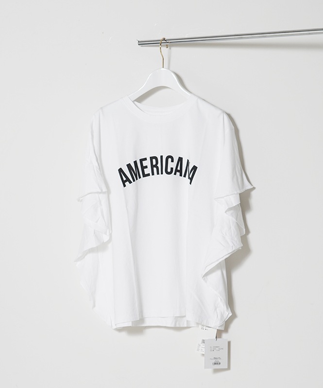 AMERICANA×MICA&DEAL frill tee