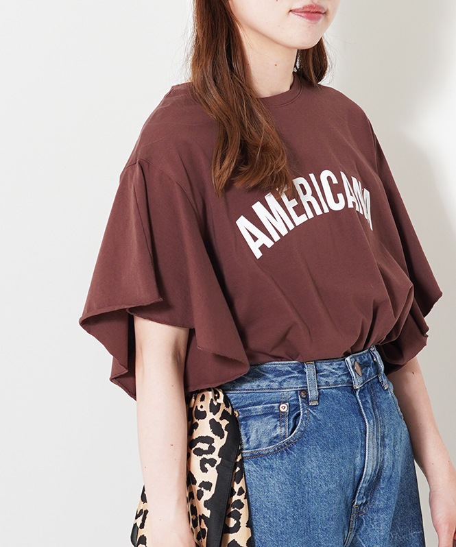AMERICANA×MICA&DEAL frill tee