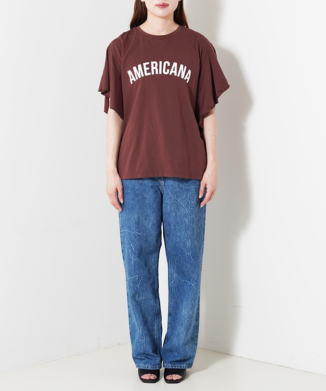 AMERICANA×MICA&DEAL frill tee