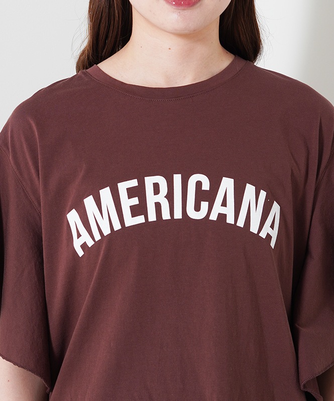AMERICANA×MICA&DEAL frill tee