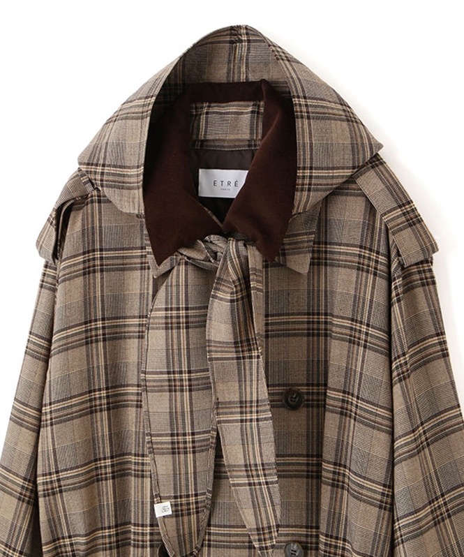 フードストールロングトレンチコート | OUTER,コート | ROOM903 online