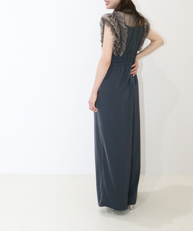 LE'RURE Frilled highwaist wide pants