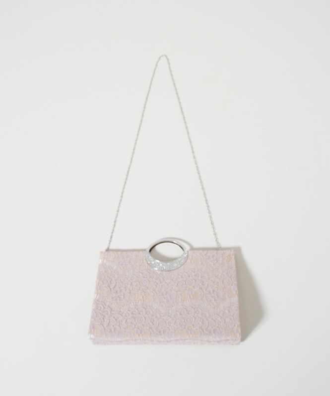 楕円ビジュー持ち手トートバッグ