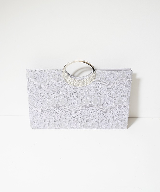 楕円ビジュー持ち手トートバッグ