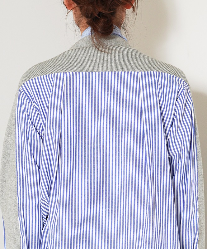 ニットドッキングVネックカーディガン