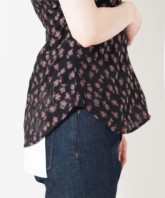 COEL 小花柄ジャガードブラウス | TOPS,シャツ／ブラウス