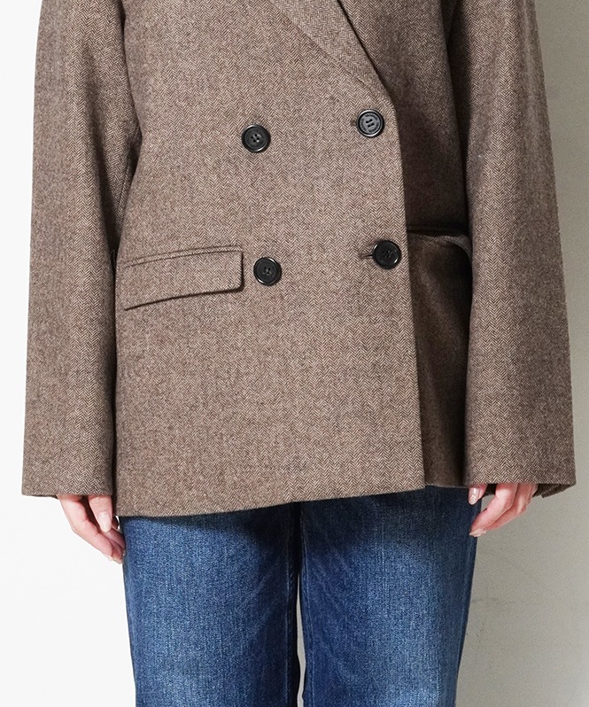 ヘリンボーンor無地 Wool Tailored JK | OUTER,コート | ROOM903 online