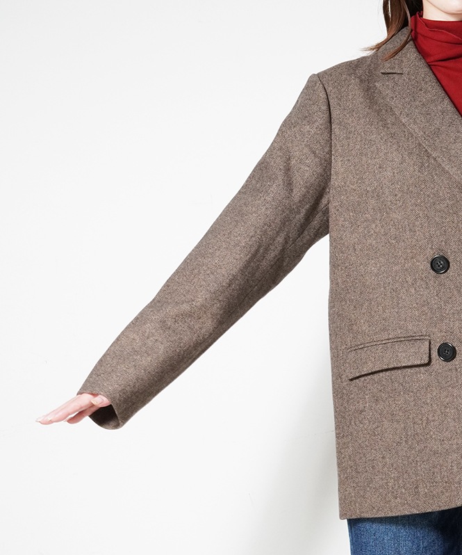 ヘリンボーンor無地 Wool Tailored JK | OUTER,コート | ROOM903 online