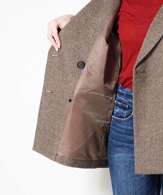 ヘリンボーンor無地 Wool Tailored JK | OUTER,コート | ROOM903 online