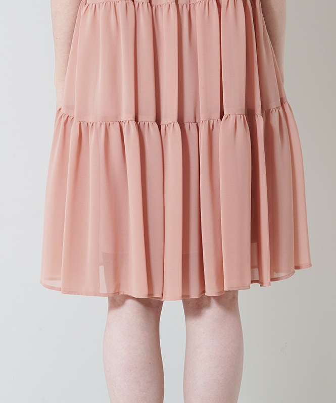 シフォンティアードワンピース