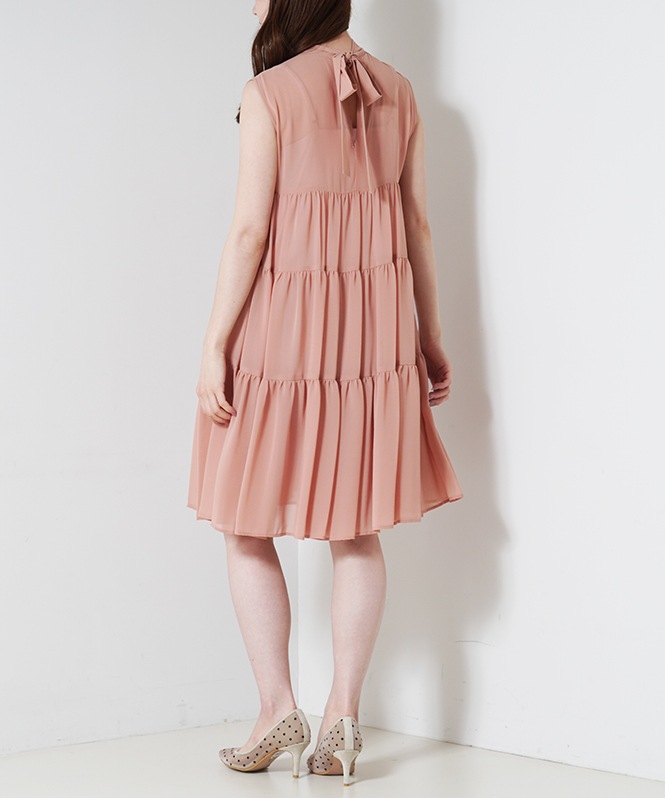 シフォンティアードワンピース
