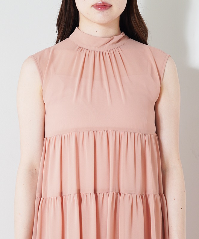 シフォンティアードワンピース