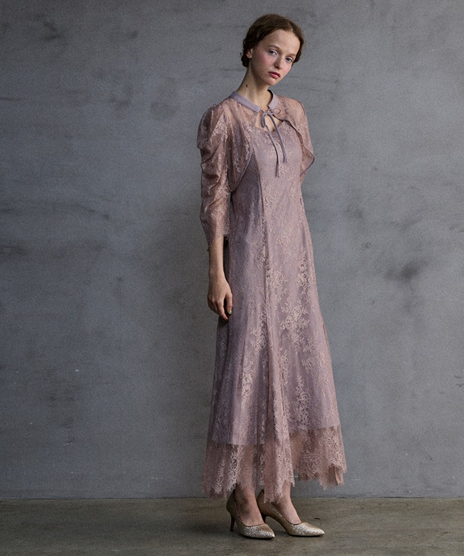 ★新品★ VALERIANE レースボレロワンピース グレー M VALERIANE レースボレロワンピース | DRESS,DRESS | ROOM903 online